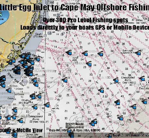 Little Egg Inlet NJ Fishing Spots for GPS